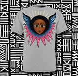Afro Angel Face - Pink - Gray - $39.99