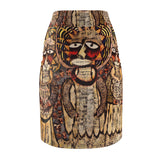 Boho Tribal Art Midi Skirt — $29.99