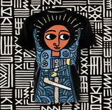 Afro Angel Warrior - Frost - Black