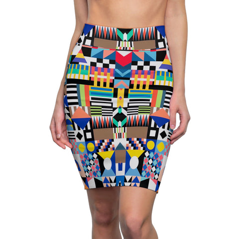 Colorful Tribal Print Women's Skirt - $29.99