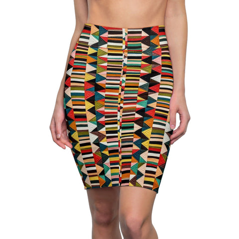 Tribal Print  Midi Skirt – $29.99