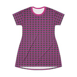 Afro Angel Face T-Shirt Dress - $42.99 - Pink
