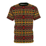 Tribal Festive All-Over Print Tee — African Aztec Pattern