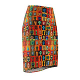Tribal Mask Print  Skirt =$29.99