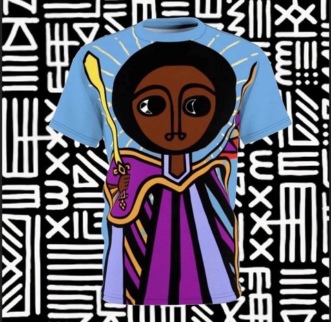 Afro-Guardian Angel Shirt (Blue) - $39.99