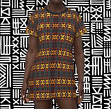 Zulu African Print  T-Shirt Dress - $42.99