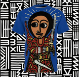 Afro Angel Warrior - Flame - Blue -  $39.99