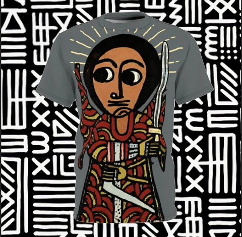 Afro Angel Warrior - Flame - Gray - $39.99