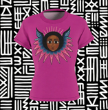Afro  Angel Face - Blue - Pink-$42.99