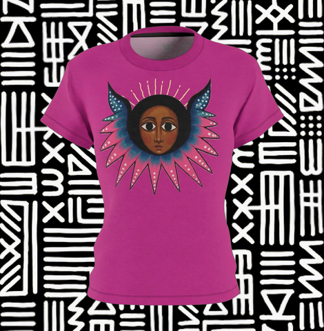 Afro  Angel Face - Blue - Pink-$42.99