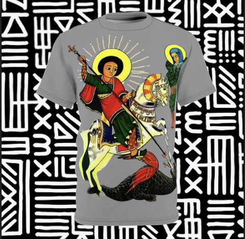African Angel Slays Demon Tee