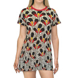 African Mussells  T-Shirt Dress - $42.99