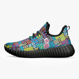 African Symbols  Sneakers - White/Black - $59.99
