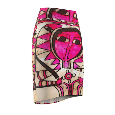 My Heart Belongs To You African Midi-Skirt