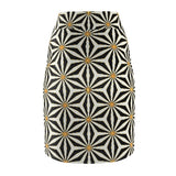 Leafless Blossom Midi Skirt