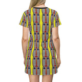 Spirit Mask - Yellow - T-Shirt Dress - $42.99