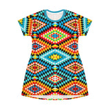 African Kaleidescope T-Shirt Dress - $42.99
