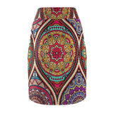 Ornament Retro Midi Skirt