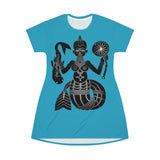 Yemaya - Ocean Goddess T-Shirt Dress - $42.99