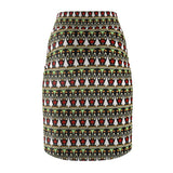 Black Bunny African  Midi Skirt