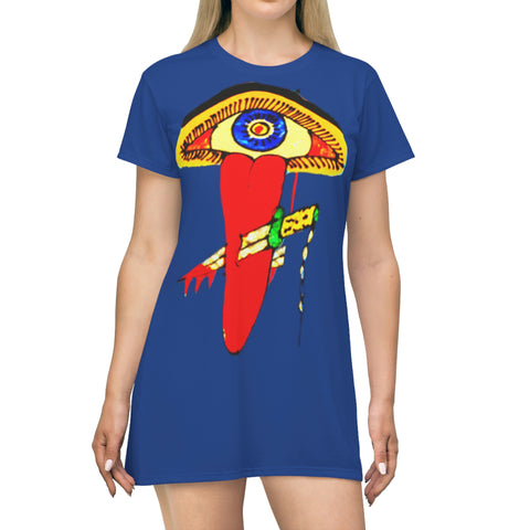Protection Eye  T-Shirt Dress - $42.44