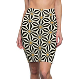Leafless Blossom Midi Skirt