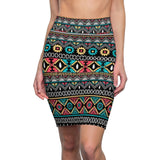 Village Style African Midi Skirt