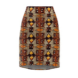 Brown Eyes African Midi Skirt