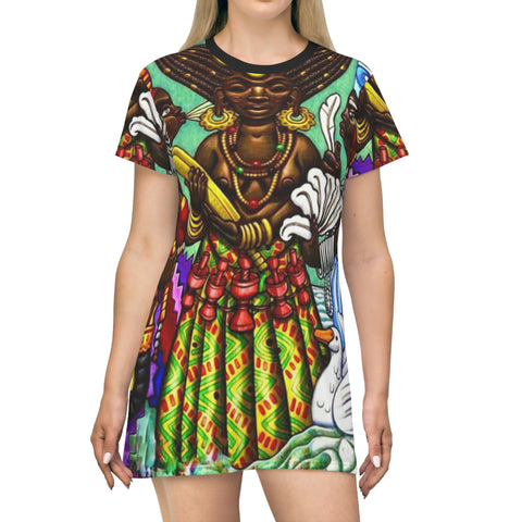 Goddess Offering  T-Shirt Dress - $42.99