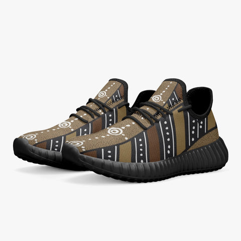 Bantu African Sneakers - White/Black - $59.99