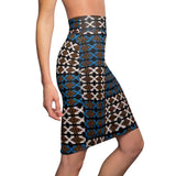 Cinnamon Run African Midi Skirt