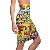 House of Suspicion African Midi Skirt