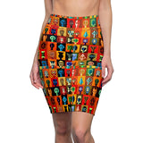 African Idols Midi  Skirt