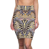 Clay Elegance African  Midi Skirt