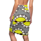 Desert Heat African Midi Skirt