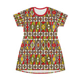 Stained Glass African T-Shirt Dress - $42.99