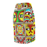 House of Suspicion African Midi Skirt