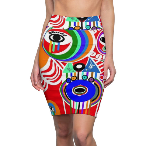 Abstract African Midi Skirt - $29.99