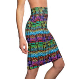 Graffitti Art African MIDI Skirt - $29.99