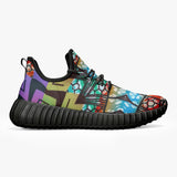 African Graffitti Art  Sneakers - White/Black - $59.99