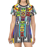 Ethiopian Protection Eyes  T-Shirt Dress - $42.99