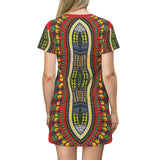 Dashiki Sunrise T-Shirt Dress - $42.99