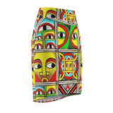 House of Suspicion African Midi Skirt