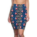 Sardine Blues Women's African Pencil Skirt