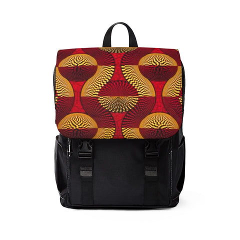 Red Wave Unisex Casual Shoulder Backpack $59.99