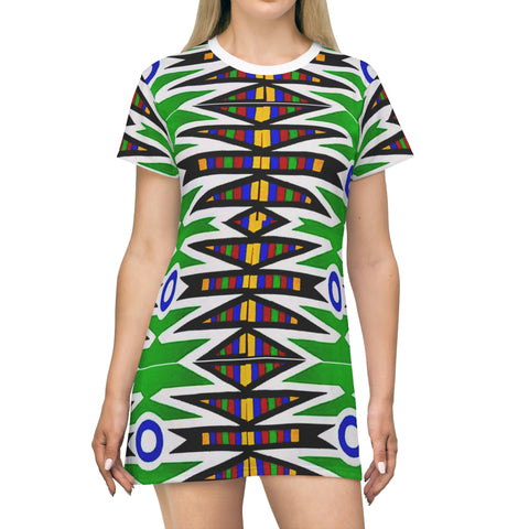 All Over Print T-Shirt Dress