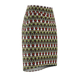 Black Bunny African  Midi Skirt