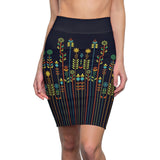 Midnight Garden African Midi Skirt - $29.99