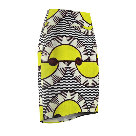 Desert Heat African Midi Skirt