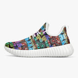181. Mesh Knit Sneakers - White/Black